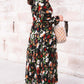 Wild Lotus Ruffle Tiered Maxi Dress