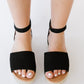 WeeBoo Every Step Espadrille Platform Sandal in Black