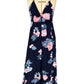Tie Front Backless Wrap Floral Dress