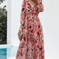 Wild Lotus Ruffle Tiered Maxi Dress