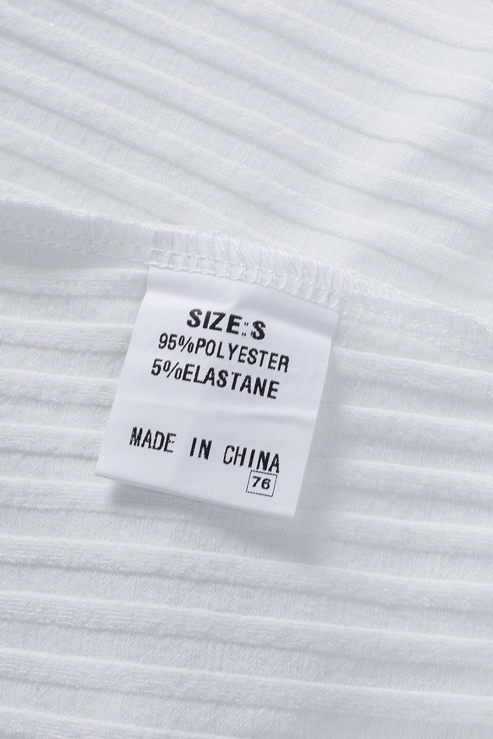 White Ribbed Lace Trim Racerback Tank