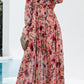 Wild Lotus Ruffle Tiered Maxi Dress